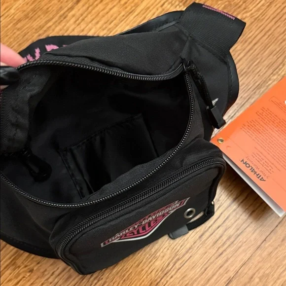Harley-Davidson Black & Pink Belt Logo Belt Bag - Picture 3 of 3